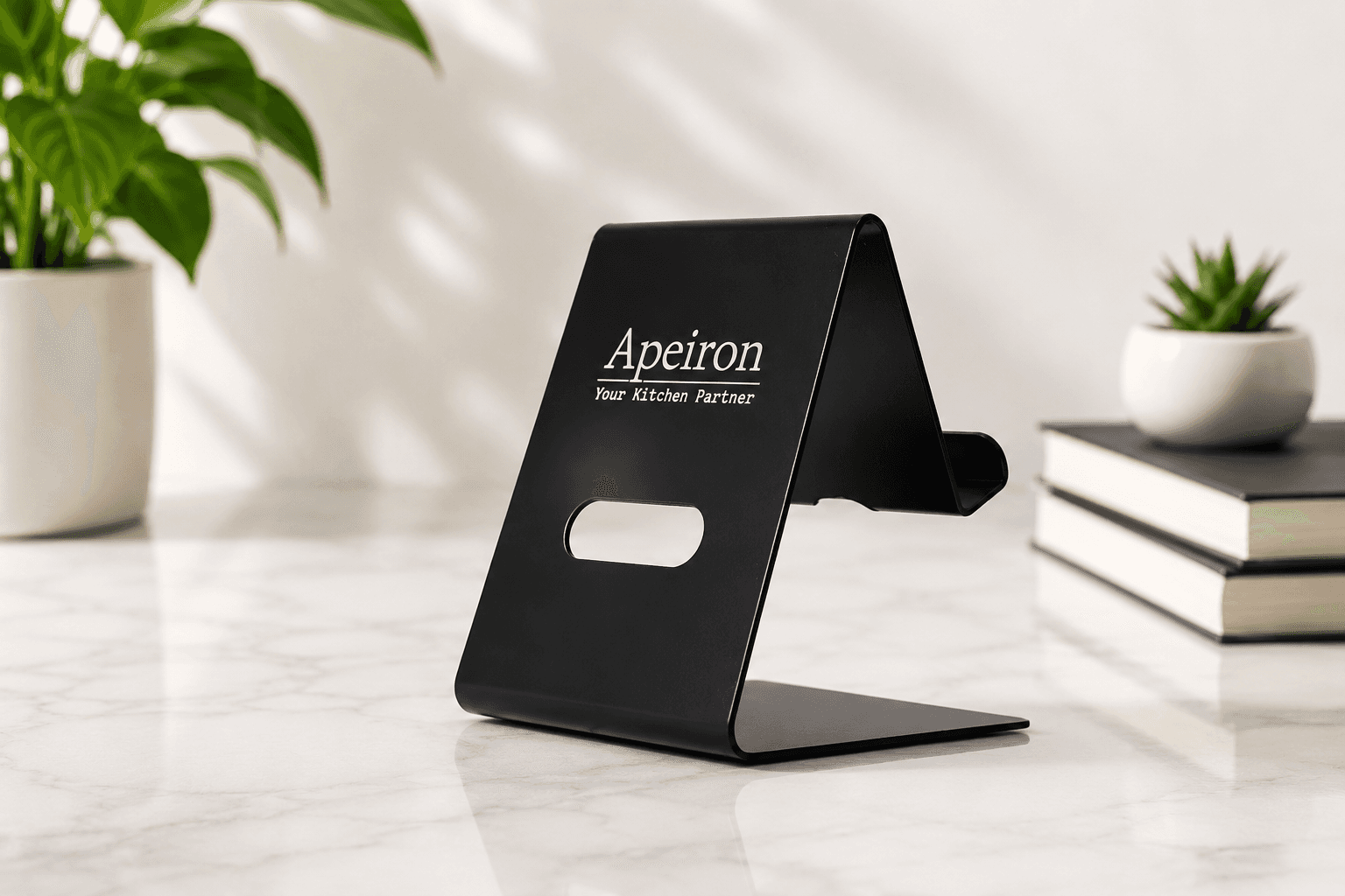 Stainless Steel Black Colour Mobile Holder